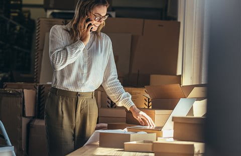 Woman at computer Woman at computer