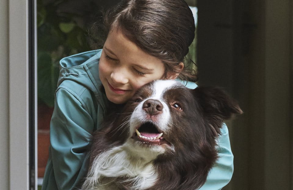 Enfant avec chien Enfant avec chien