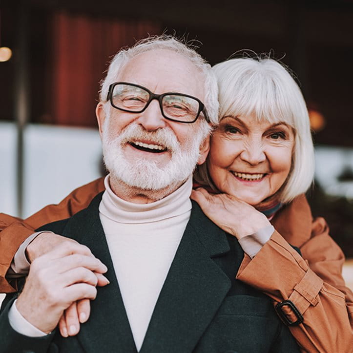 glückliches älteres Paar glückliches älteres Paar