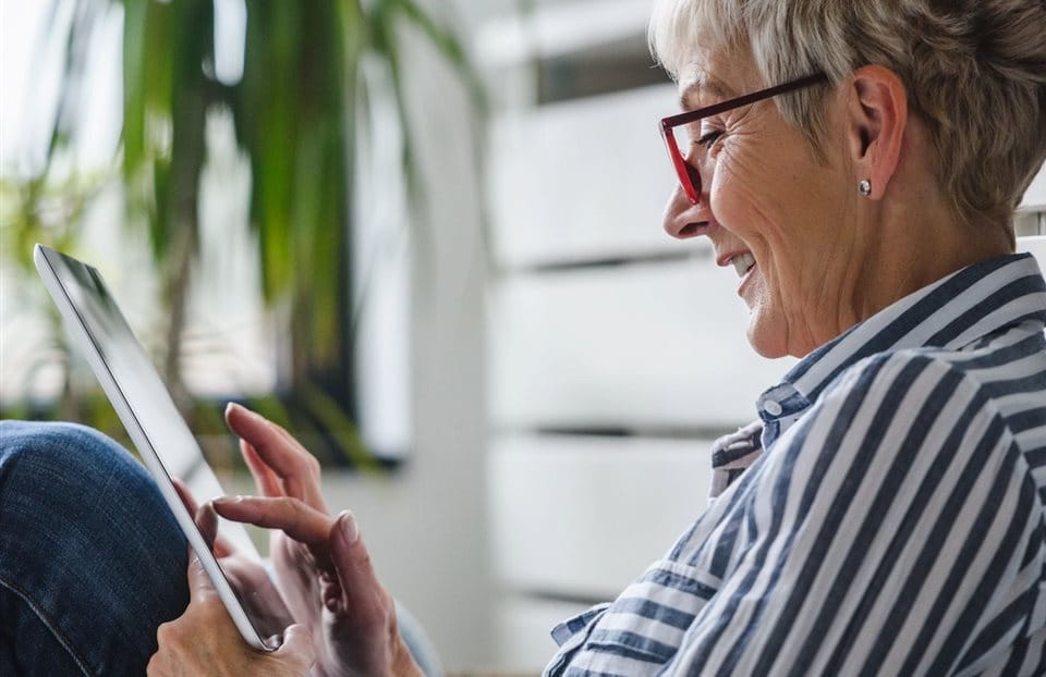 Lady with iPad Lady with iPad