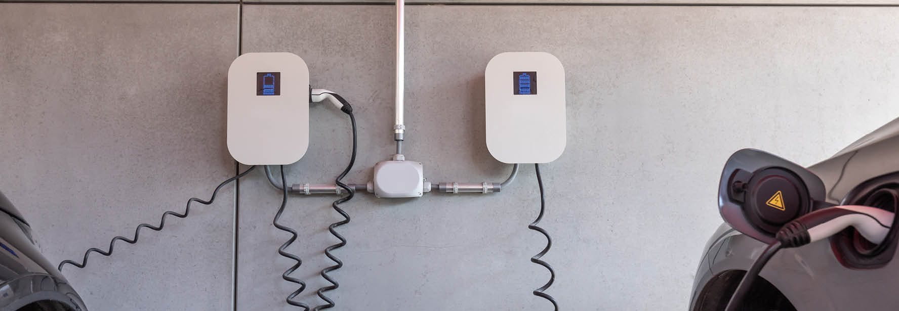 Chargement d'une voiture électrique à la wallbox