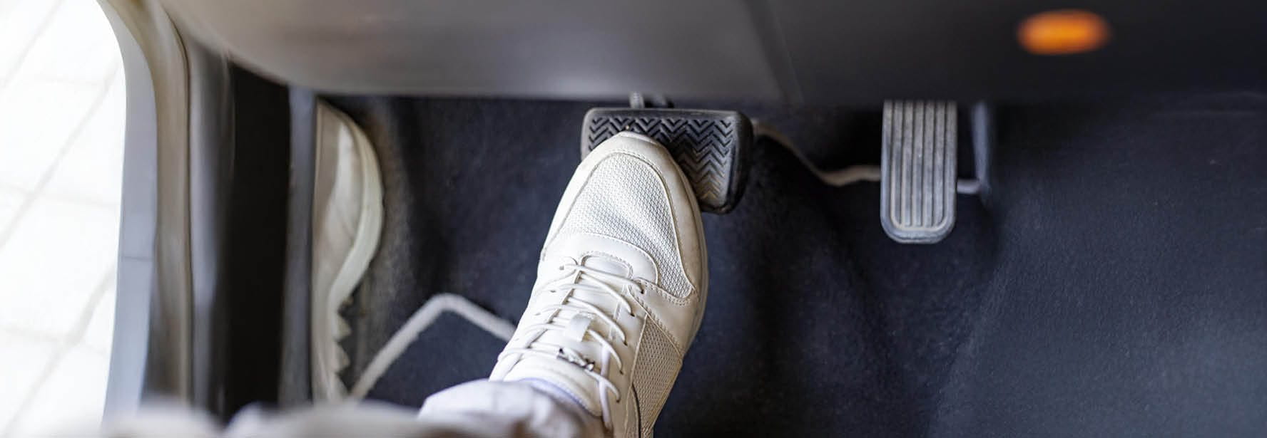 Chaussure sur frein de voiture