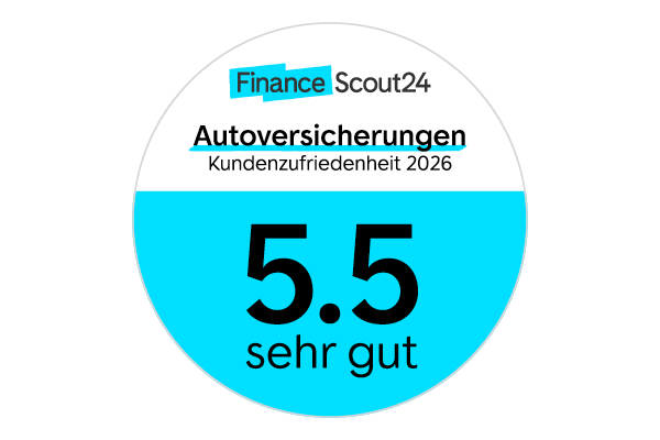 Siegel FinanceScout24 beste Autoversicherung 2026