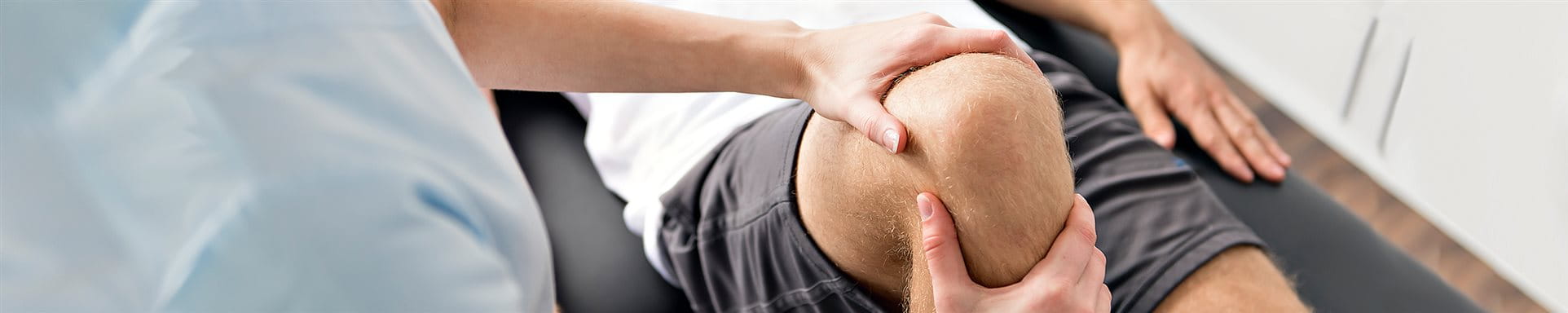 Medical examination of a knee Medical examination of a knee