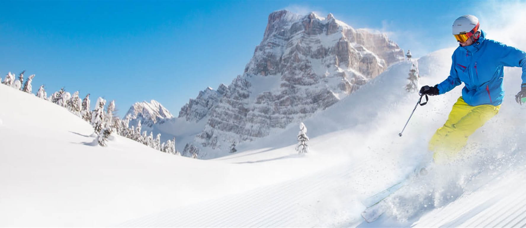 Skifahrer auf der Piste Skifahrer auf der Piste