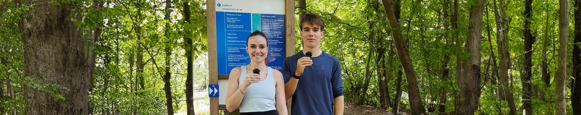Young athletes on the Zurich vitaparcours Young athletes on the Zurich vitaparcours