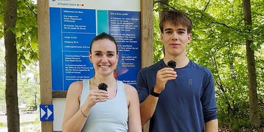Junge Sportler auf dem Zurich vitaparcours