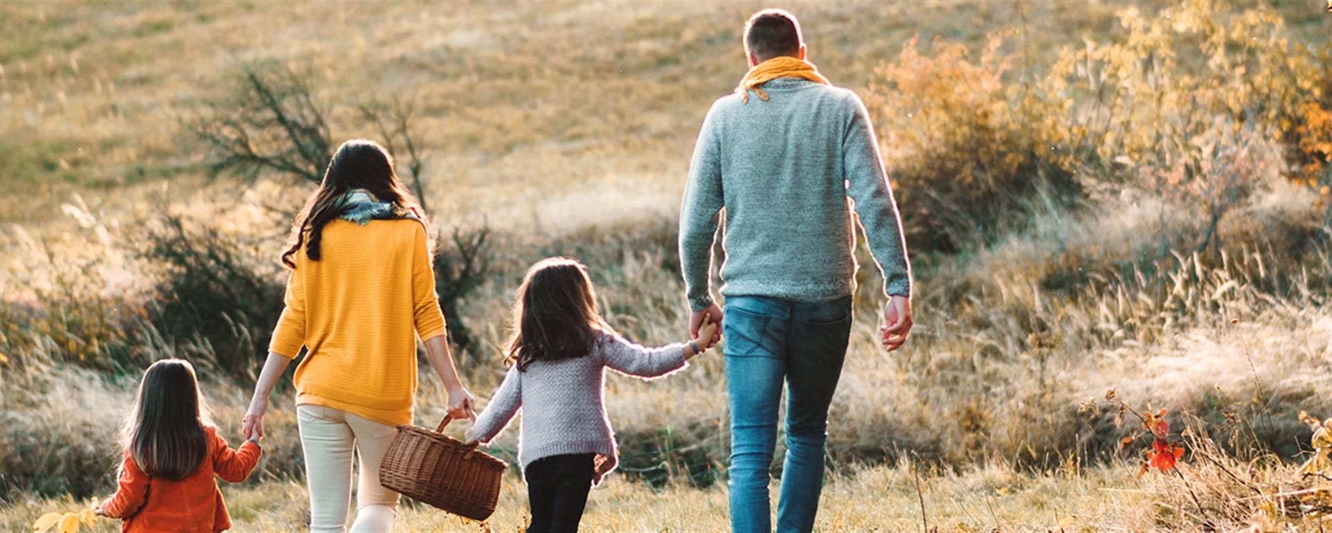 family hiking family hiking