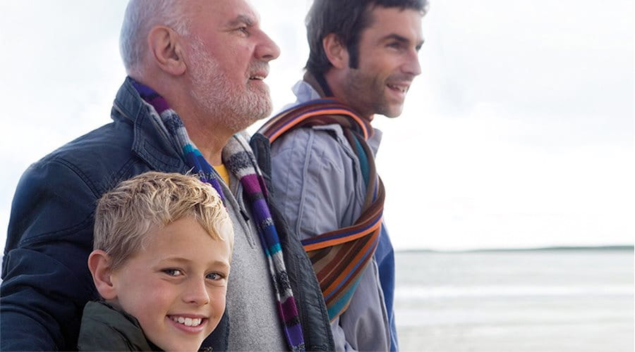 Tre generazioni di una stessa famiglia Tre generazioni di una stessa famiglia