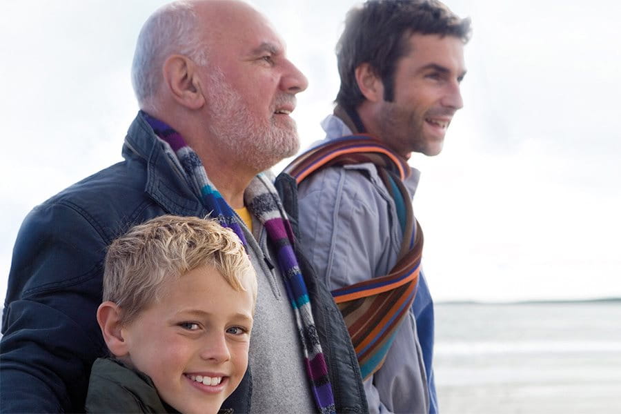 Drei Generationen einer Familie