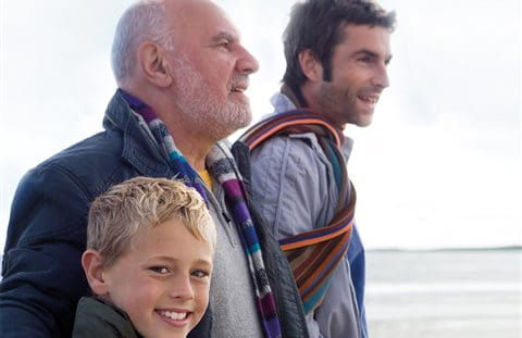 Tre generazioni di una stessa famiglia Tre generazioni di una stessa famiglia