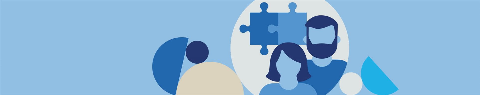 Donna, uomo e puzzle Donna, uomo e puzzle