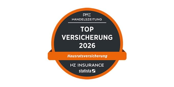 Auszeichnung für die beste Versicherung 2026, Hausratversicherung, HZ Insurance, Statista. Auszeichnung für die beste Versicherung 2026, Hausratversicherung, HZ Insurance, Statista.