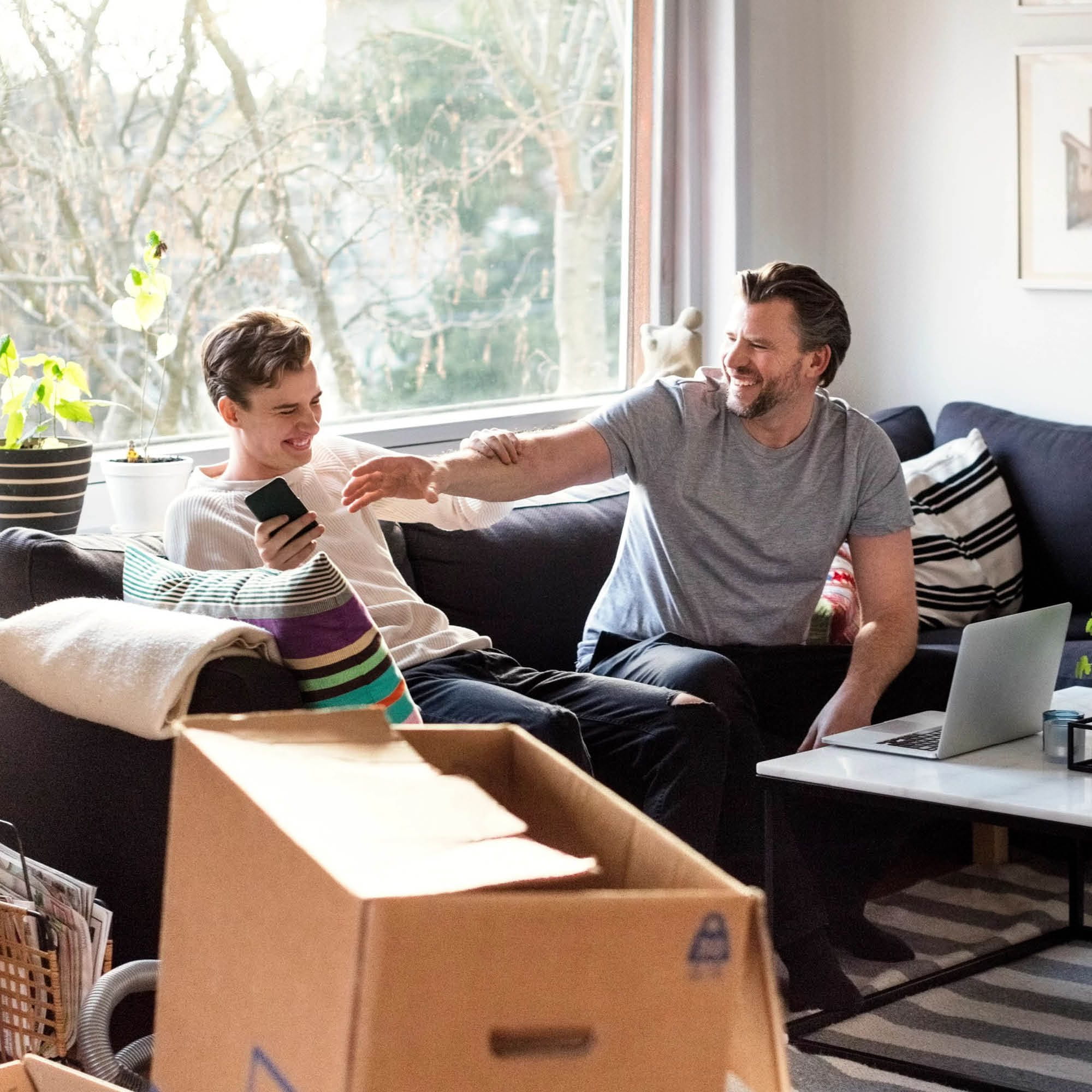 A family moves house