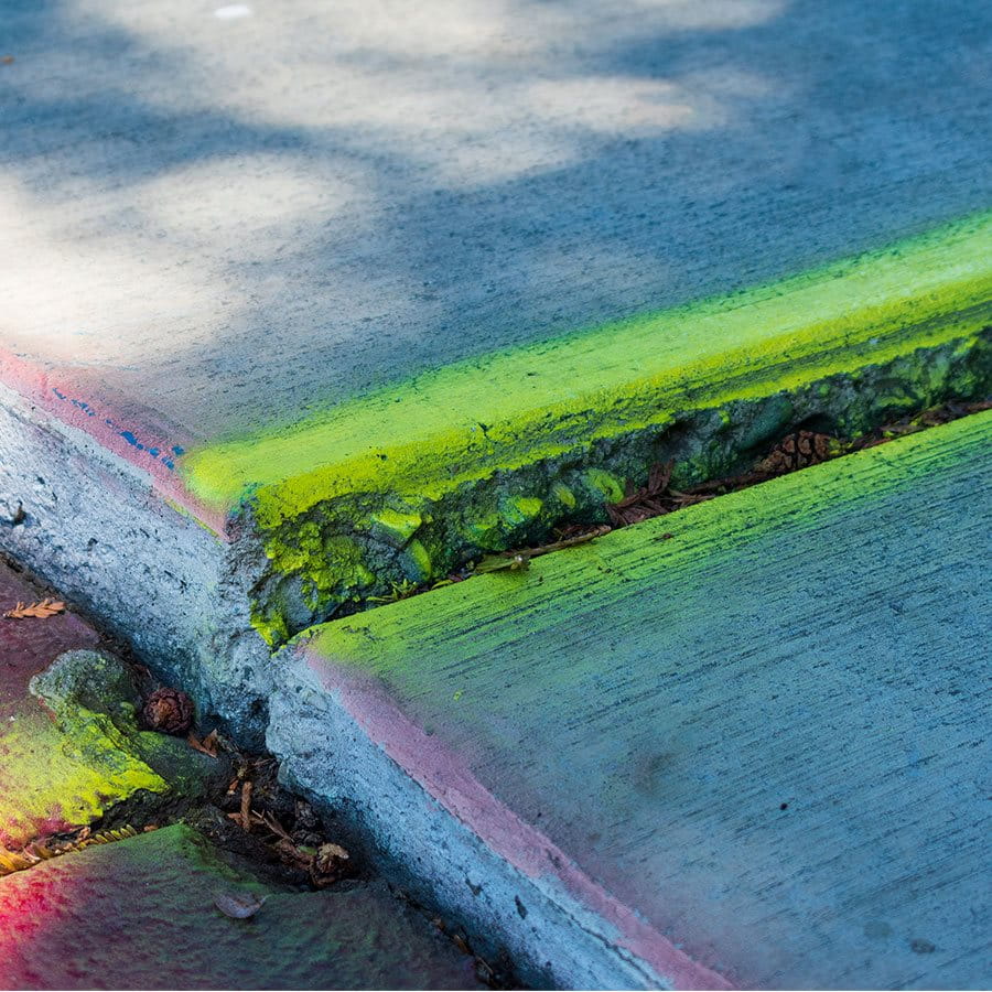 Crack in the ground. Crack in the ground.