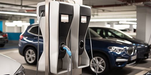 E-car charging station