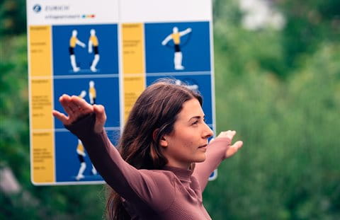 Woman exercising Woman exercising